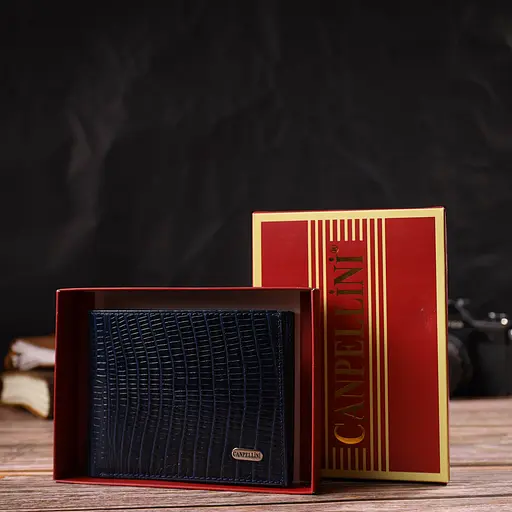 Мужской кожаный кошелек Canpellini 12х9.7х1 см acs0025696 - фото 8