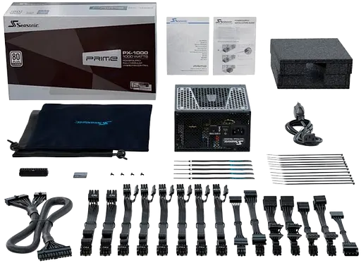 Блок питания Seasonic Prime PX-1000 1000W 80+ Platinum (SSR-1000PD) Б/У - фото 3