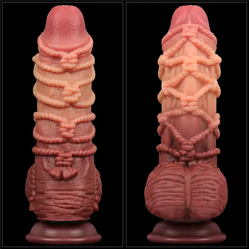 Фалоімітатор Dual-Layered 9.5'' Silicone Nature Cock 24 см коричневий - фото 8
