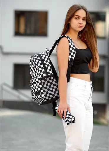 Жіночий рюкзак Sambag BRIX PJT Сhess 40 x 27 x 15 см (11711719) - фото 4