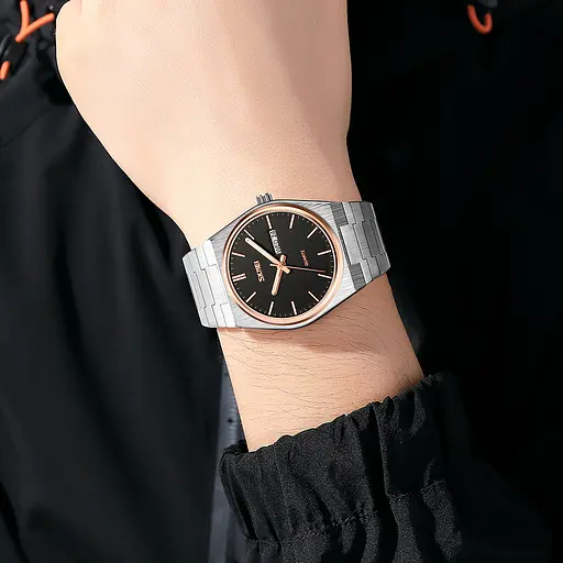 Годинник наручний чоловічий 9288SIRGBK Silver-Rose Gold-Black Skmei acs0029796 - фото 3