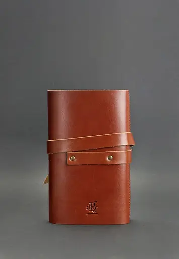 Шкіряний блокнот (Софт-бук) 1.0 світло-коричневий - фото 4