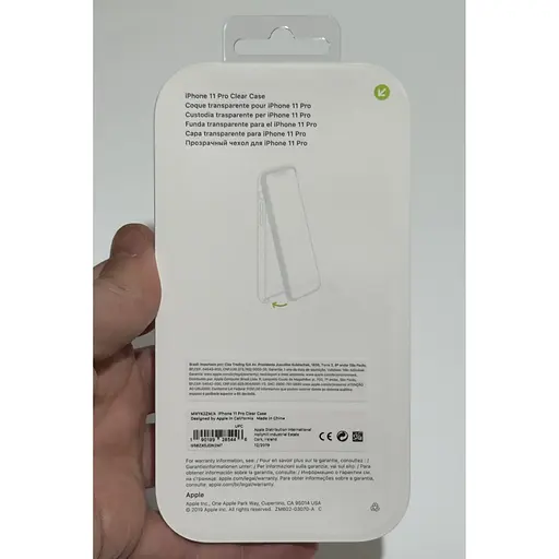 Оригінальний протиударний чохол Apple Clear Case Hardshell для iPhone 11 Pro (5.8") Прозрачный (MWYK2ZM/A) - фото 5
