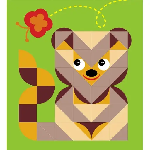 Мозаїка з наліпок. Колір