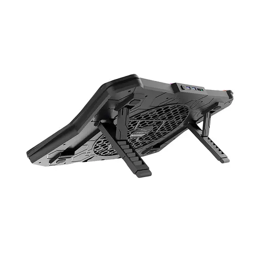 Подставка-кулер под ноутбук охлаждающая с RGB-подсветкой MEETION CP4040 черная - фото 4