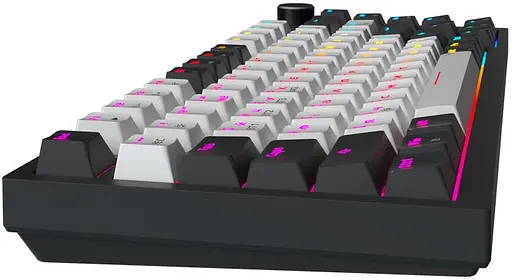 Клавіатура бездротова GamePro Asgard Valhalla Pro 75% Wireless/Bluetooth/USB White with display (MK160W-D-Pro) - фото 4