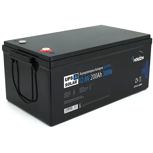 Литий-железо-фосфатный аккумулятор Merlion LiFePO4 12.8V 200AH, (522x270x225), 3000 циклов