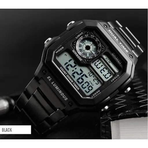 Чоловічий годинник Skmei 1335 Ripple Black - фото 6