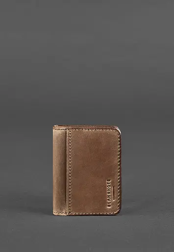 Кожаная обложка для ID-паспорта и водительского заседания 4.0 темно-коричневая - фото 2