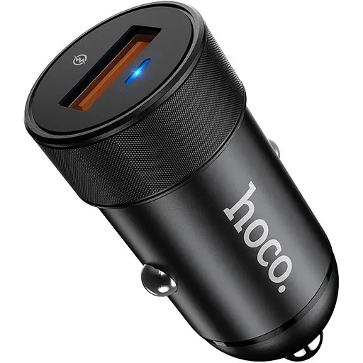 Автомобільний зарядний пристрій Hoco Z32A Flash Power USB-A Black (717788) [151282]