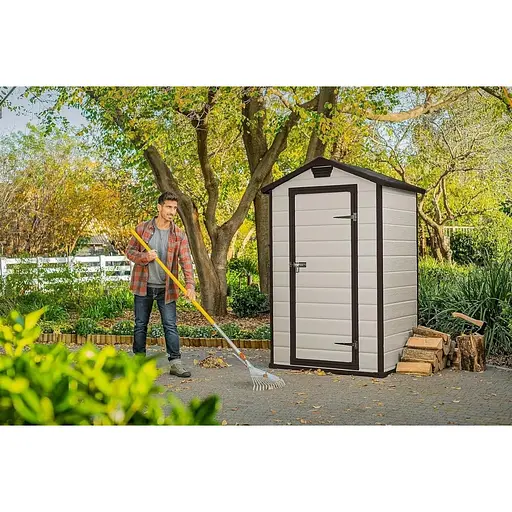 Садовий пластиковий будиночок Keter Manor 4x3 м бежевий - фото 7