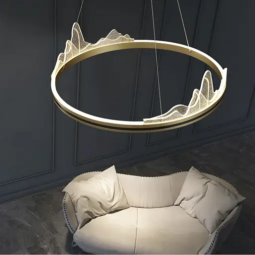 Изысканная подвесная LED люстра с имитацией высокогорья Ø 100 см Ст. SGA 16-1000 AB | Line F - фото 1