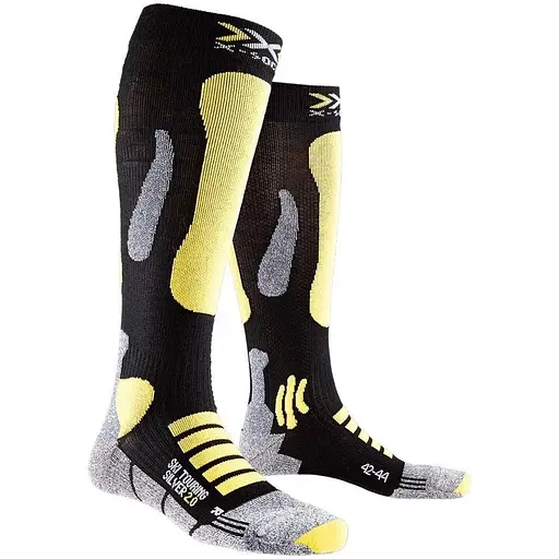 Носки X-Socks Ski Touring Silver 2.0 45-47 Черный/Желтый (1068-X100118 45-47 B317)