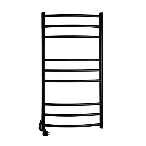 Полотенцесушитель UNIO LDE EL 1000-500-9 BLK Лестница Дуга Элит черная (21556) - фото 1