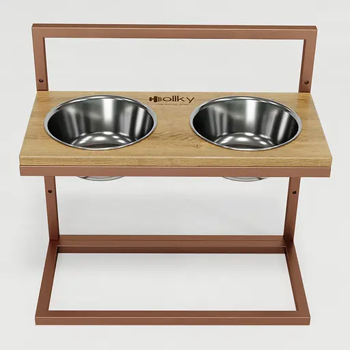 Hollky Flex L — регулируемые миски на подставке для больших собак (2 × 1.8 л) - фото 3