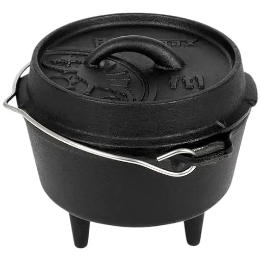 Котелок-жаровня чугунная Petromax Dutch Oven ft1 на ножках 0.9 л (1017-ft1)