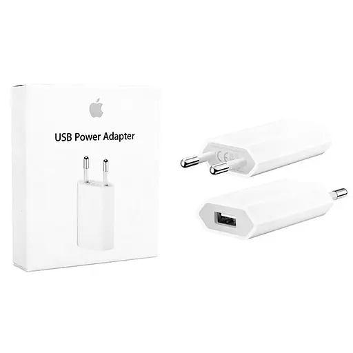 Адаптер сетевой USB Power Adapter MD813M/A (BOX, 1:1 ORIGINAL) - фото 2