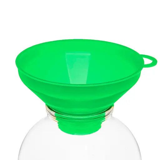 Воронка (лейка) Ø 15,5 см пластиковая с широким горлом на банку, Kitchette Зеленый 86410 - фото 4