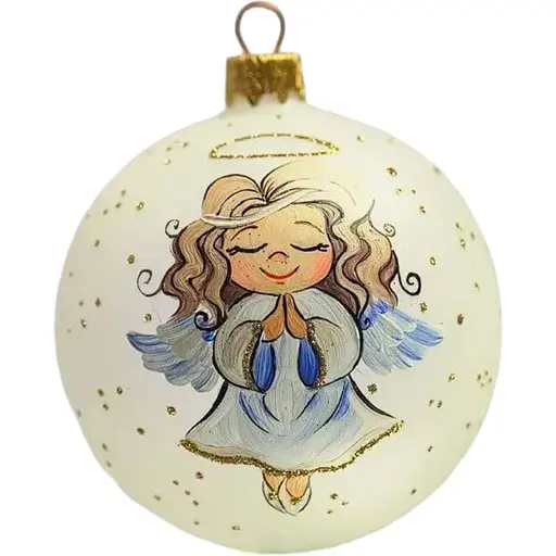 Ялинкова прикраса Санта Шоп Ангелики Розумниця скло (4820001112542)