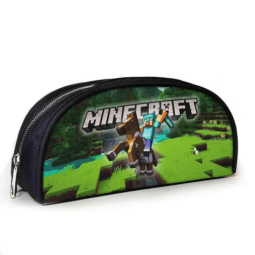 Пенал шкільний Minecraft Кріпер 23х10х8 см з принтом для хлопчика (02825)