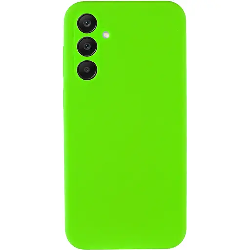 Чохол Lakshmi Silicone Cover Full Camera AA для Samsung Galaxy A35 Салатовий/Neon Green - фото 2