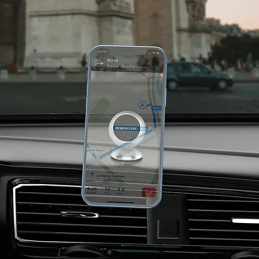 Автодержатель Borofone BH41 магнитный серебристый - фото 2