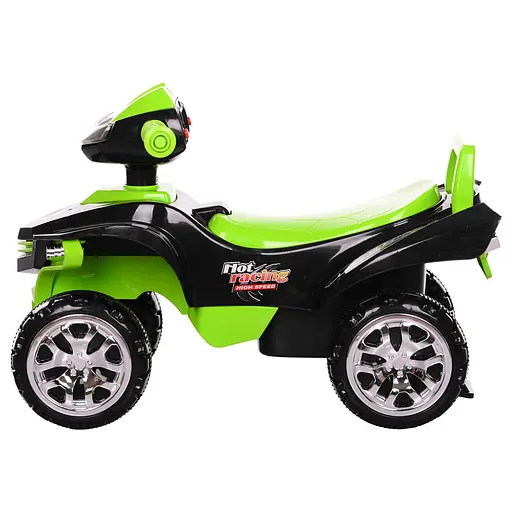 Каталка-толокар Bambi Racer M 3502-2-5 Муза, зі світловими ефектами, на батарейках, чорна-зелена - фото 3