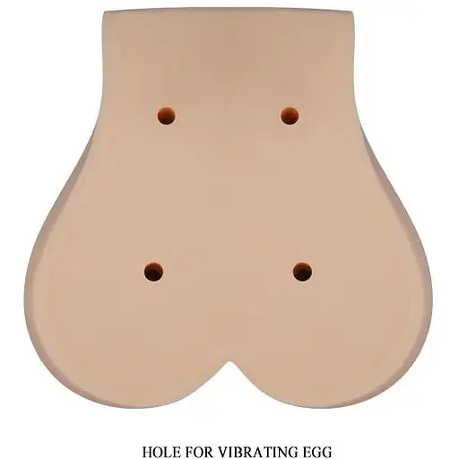 Мастурбатор Вагіна-анус з вібрацією Realistic Crazy Bull BM-009131Z-1, Телесный - фото 7