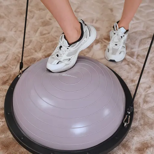 Балансувальна платформа Hop-Sport Bosu HS-L058 бузкова - фото 8