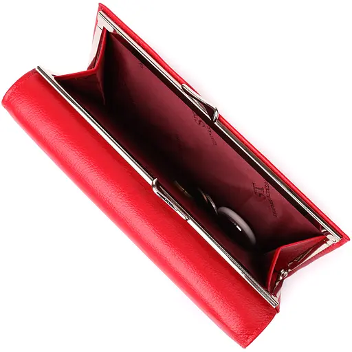 Кошелек для женщин с монеткой из натуральной кожи. ST Leather 18.5х9х3 см acs0029700 - фото 8