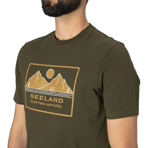 Футболка Seeland Kestrel T-shirt 2XL Коричневый - фото 3