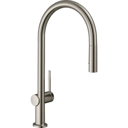 Смеситель для кухни Hansgrohe Talis M54 210 2jet с вытяжным изливом нержавеющая сталь 72800800 Нержавеющая сталь - фото 1