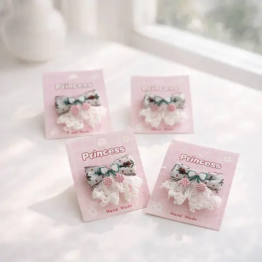 Набір декоративних шпильок бантиків для волосся 12 - фото 1