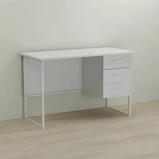 Комп'ютерний стіл Ferrum-decor Гаррі 75x120x70 білий ДСП Білий 16мм (FRD-101001)