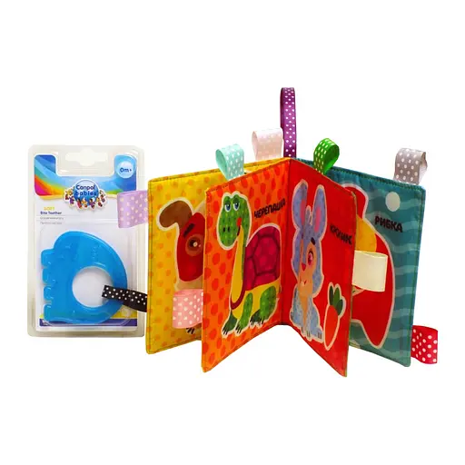 Мягкая книжка-шуршалка "Котик" Книжковий хмарочос 403785 с прорезывателем - фото 2