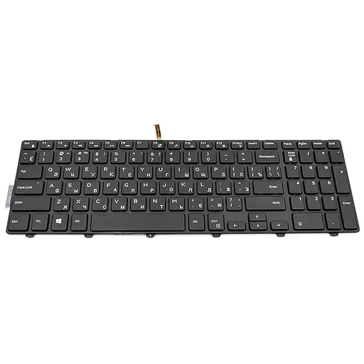 Клавiатура для ноутбука DELL Inspiron 3541, 5542 підсвічування клавiш, чoрний