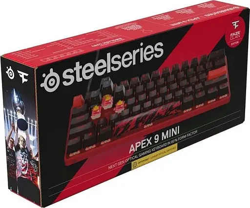 Клавіатура SteelSeries Apex 9 Mini OptiPoint Faze Clan UA (64853) - фото 5