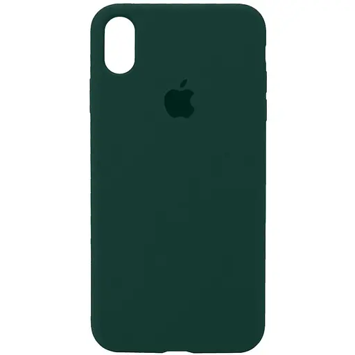 Чохол Epik Silicone Case Full Protective AA для Apple iPhone XS Max 6.5 Зелений/Forest green