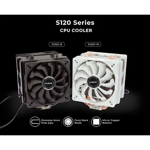 Кулер для процессора alseye S120D-B (AS.01.07.0019) - фото 9