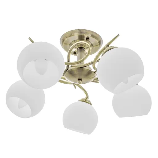 Люстра стельова Brille в спальню E27 60W BZ (LK-568C/5)