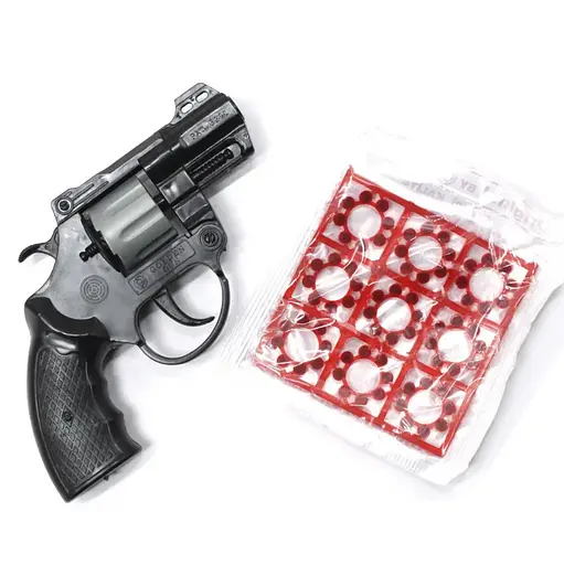 Іграшковий револьвер з пістонами "DATIS" Golden Gun 119GG - фото 2