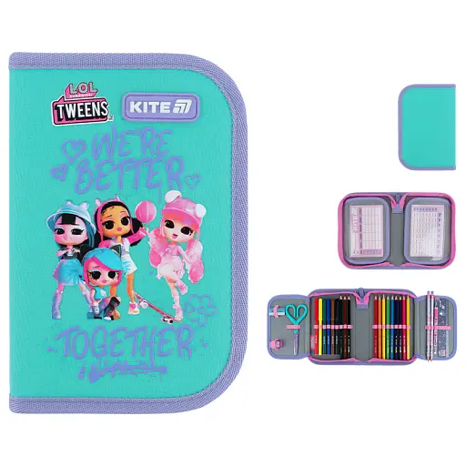 Пенал з наповненням Kite LOL (LO26-622H) - фото 3