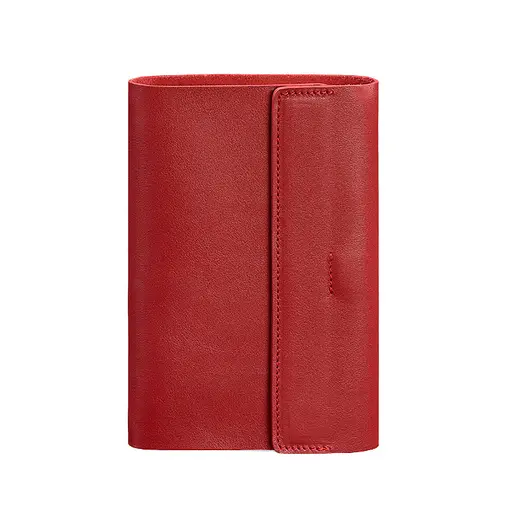 Кожаный блокнот софт-бук 7.0 красный - фото 7