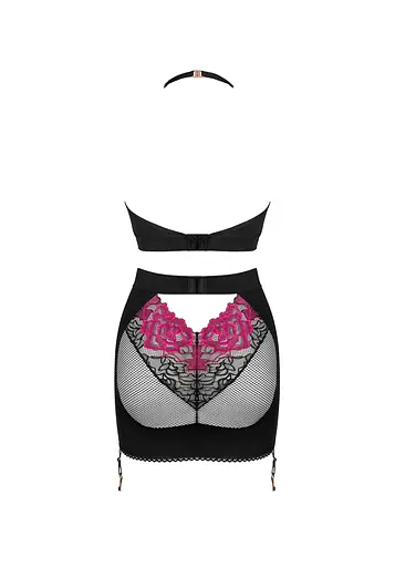 Сексуальный комплект Obsessive Rosenty XL/2XL черный - фото 6