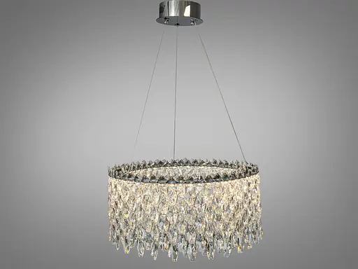 Светодиодная люстра три кольца хром 66 Вт 11 м² - фото 1