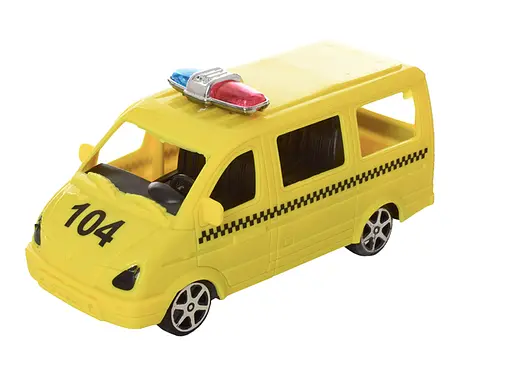 Машина інерційна J0088, пластик, у пакеті (6980332090020) Жовтий - фото 1