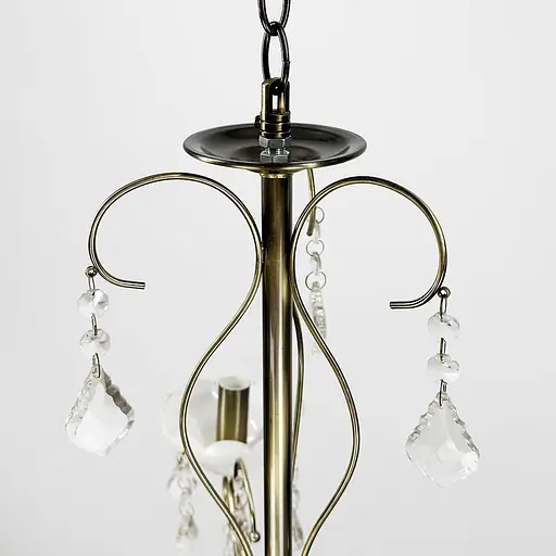 Класична люстра-підсвічник на 8 ламп у сатиновому корпусі Ø 70 см | Арт. 6028/8 | Line F - фото 3