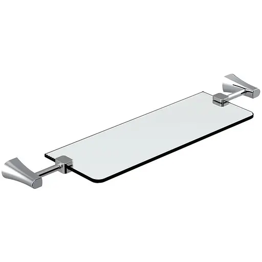 Полка стеклянная Imprese Cuthna stribro 160280, Хром - фото 1