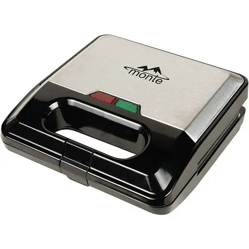 Бутербродниця Monte 750 ват / 3в1 / гриль / сендвіч / бельгійські вафлі / пластини з мармурово-керамічним - фото 1