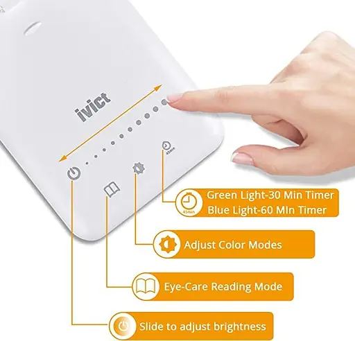 Світлодіодна настільна лампа iVict з USB-портом для заряджання, 5 режимів освітлення, 5 рівнів яскравості - фото 3